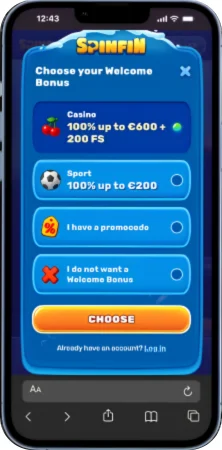 Receiving a welcome bonus